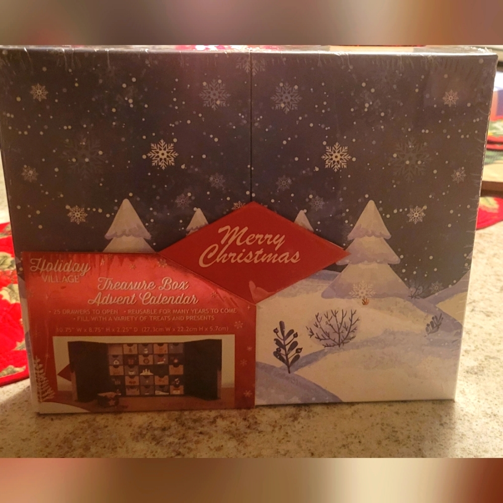 Holiday Village Treasure Box Christmas Advent Calendar